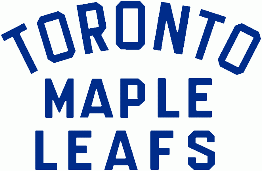 Toronto Maple Leafs 1938 39-1966 67 Wordmark Logo iron on paper